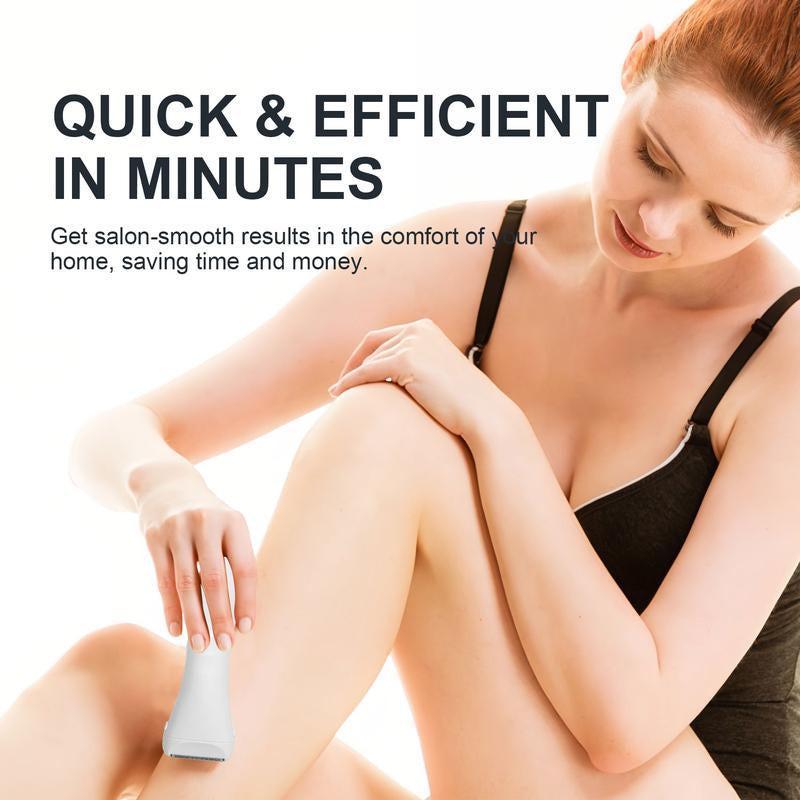 Smooth & Safe Electric Shaver for Women, Rechargeable Dry Use Razor for No Nicks & Bumps on Legs, Underarm, Bikini Area, Gentle Lady Shaver