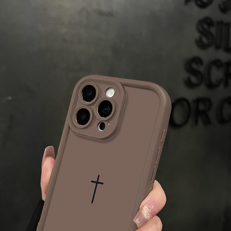 Biblical Cross Phone Case for Iphone 17 Pro Max 16 Pro Max 15 Pro 14 13 12 11 Sleek Shockproof Lightweight Cover with Protection Protective Iphone 15 Pro Max Case Iphone 13 Case Drop-Proof Phone Case Cellphone Smartphone