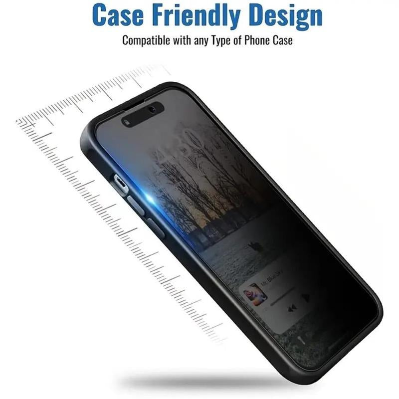 Privacy Screen Protector, Tempered Glass Phone Screen Protector, Phone Accessories for Iphone 11 12 13 14 15 Pro Max